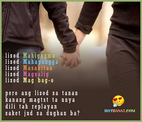 Visayan Love Quotes and Bisaya Love Sayings SMS .